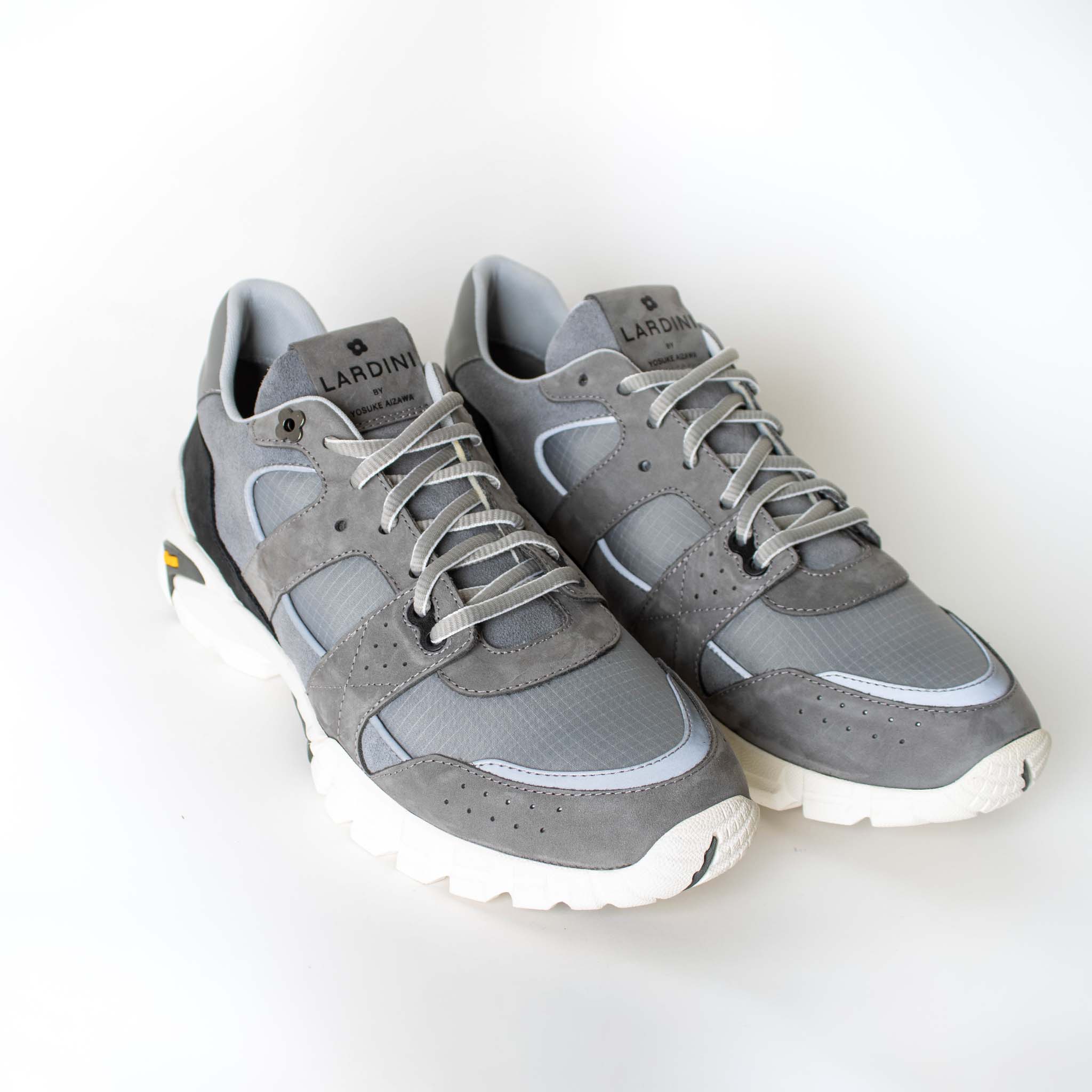 Lardini Gray suede sneakers - Fizigo