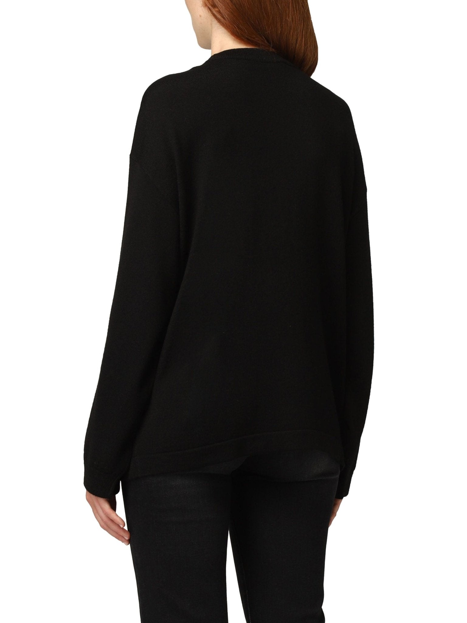 Love Moschino Black Acrylic Sweater - Fizigo