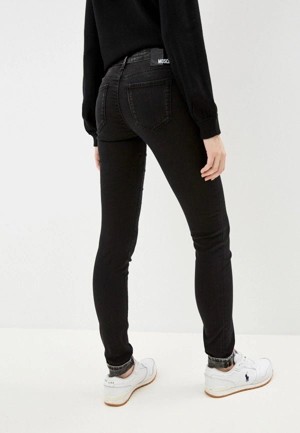 Love Moschino Black Cotton Jeans & Pant - Fizigo
