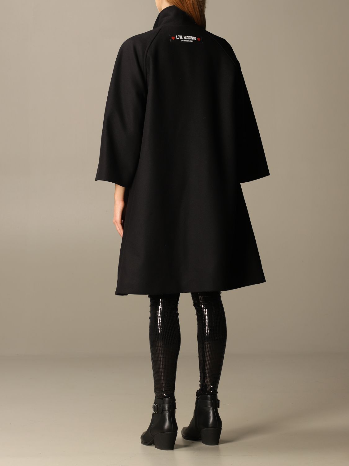 Love Moschino Black Wool Jackets & Coat - Fizigo