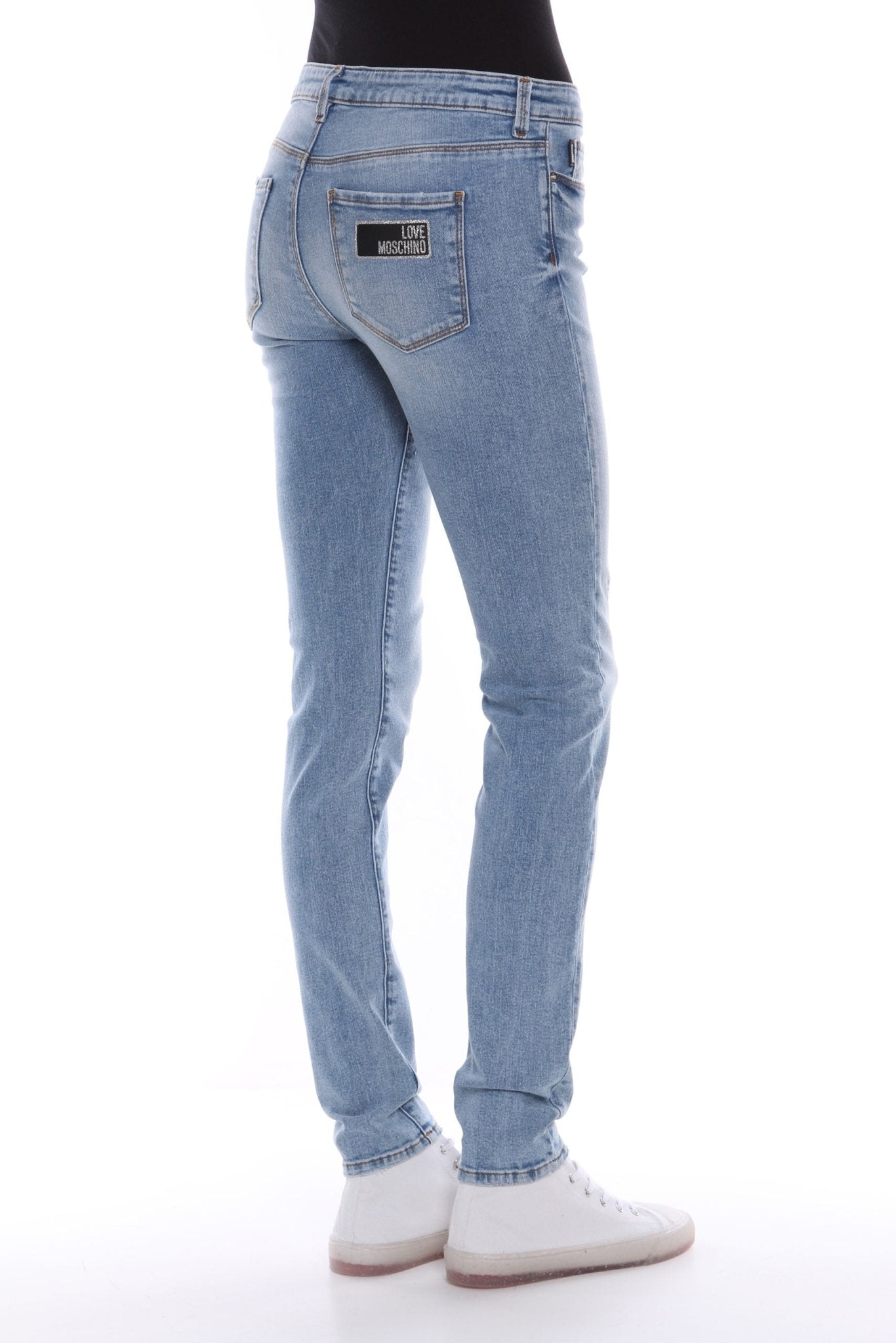 Love Moschino Blue Cotton Jeans & Pant - Fizigo