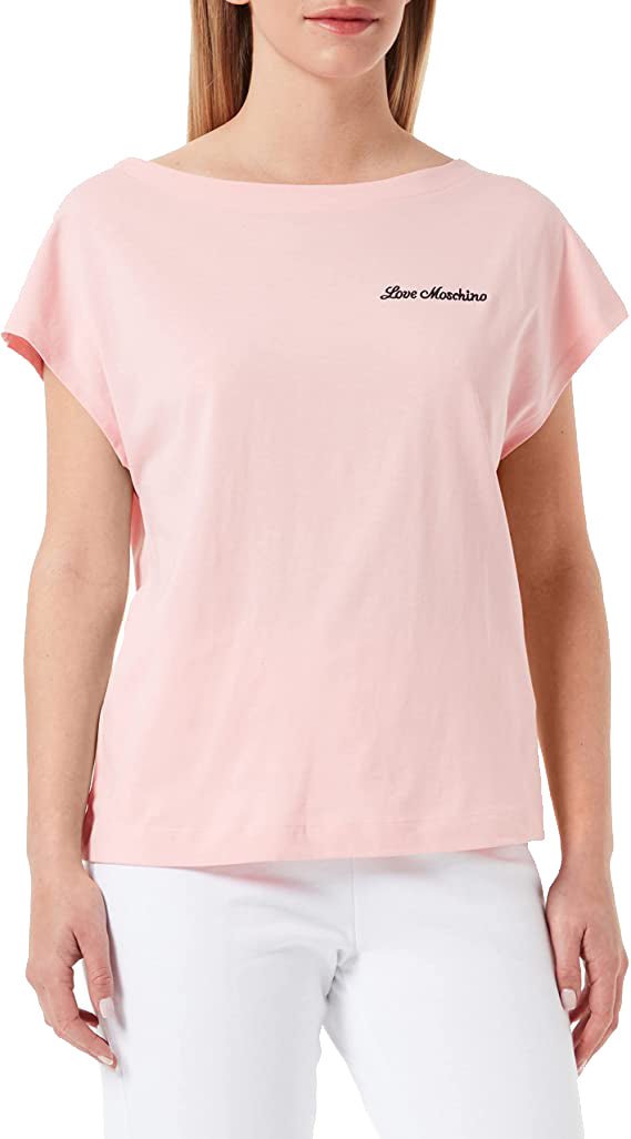 Love Moschino Pink Cotton Tops & T-Shirt - Fizigo