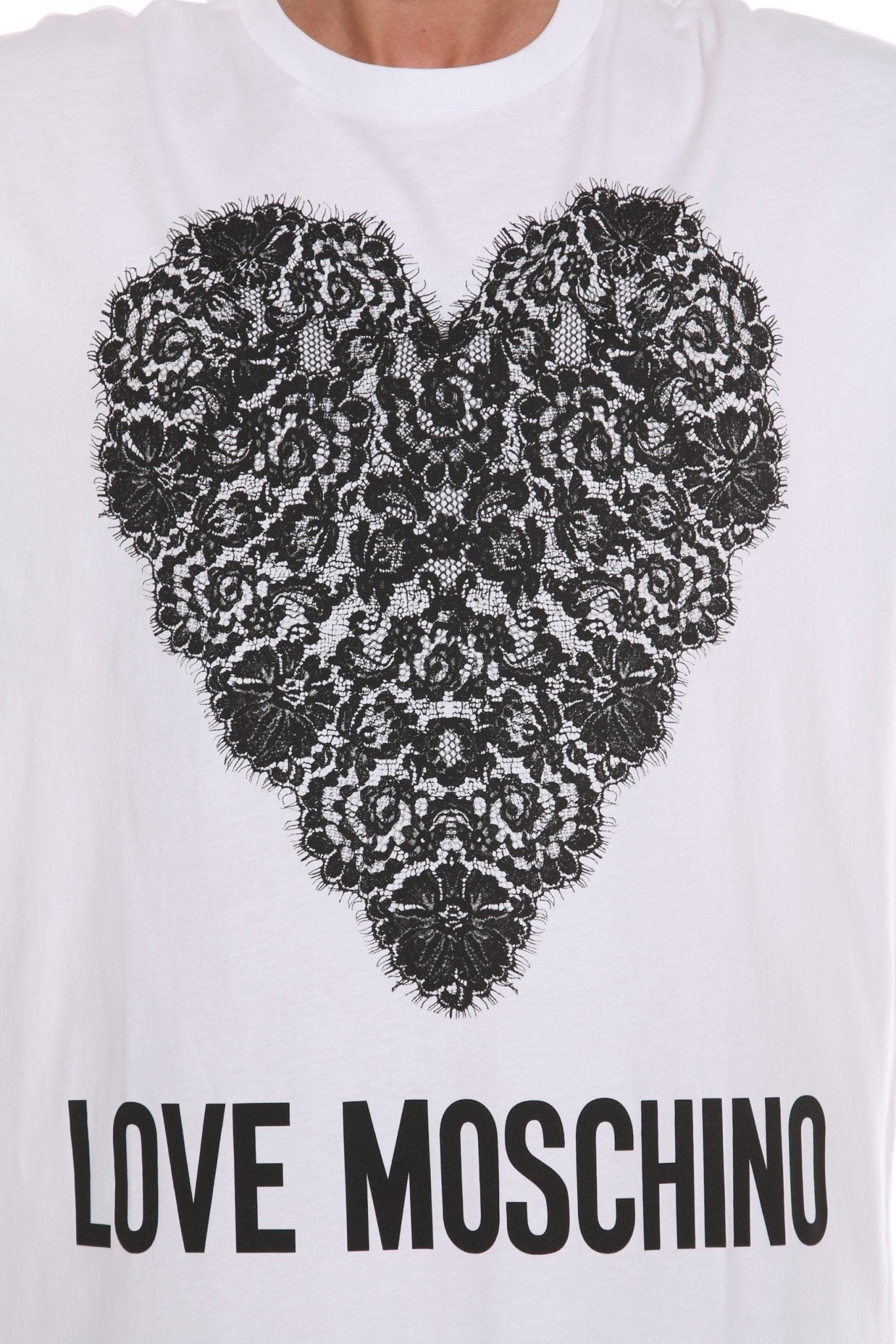 Love Moschino White Cotton Dress - Fizigo