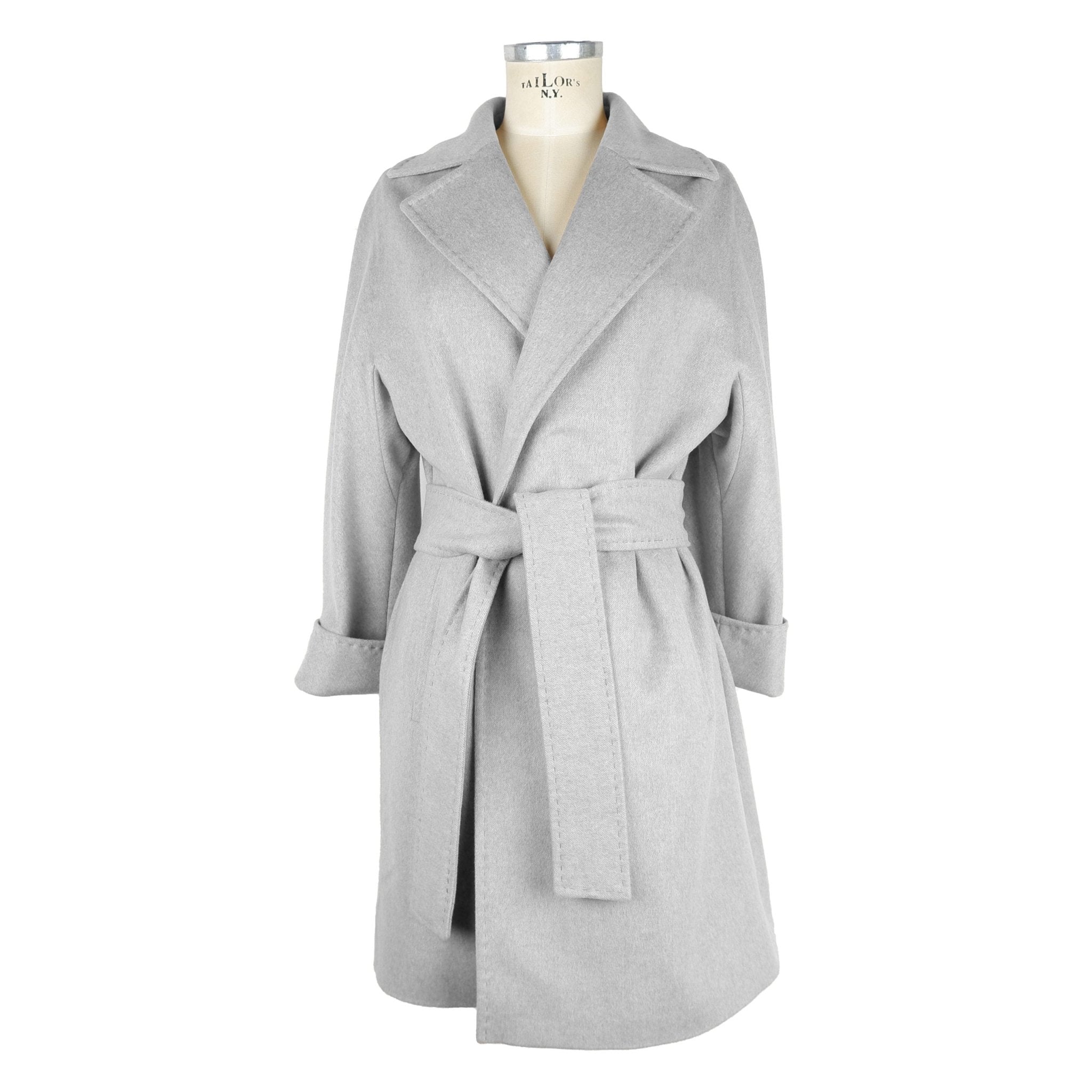 Made in Italy Gray Wool Jackets & Coat - Fizigo