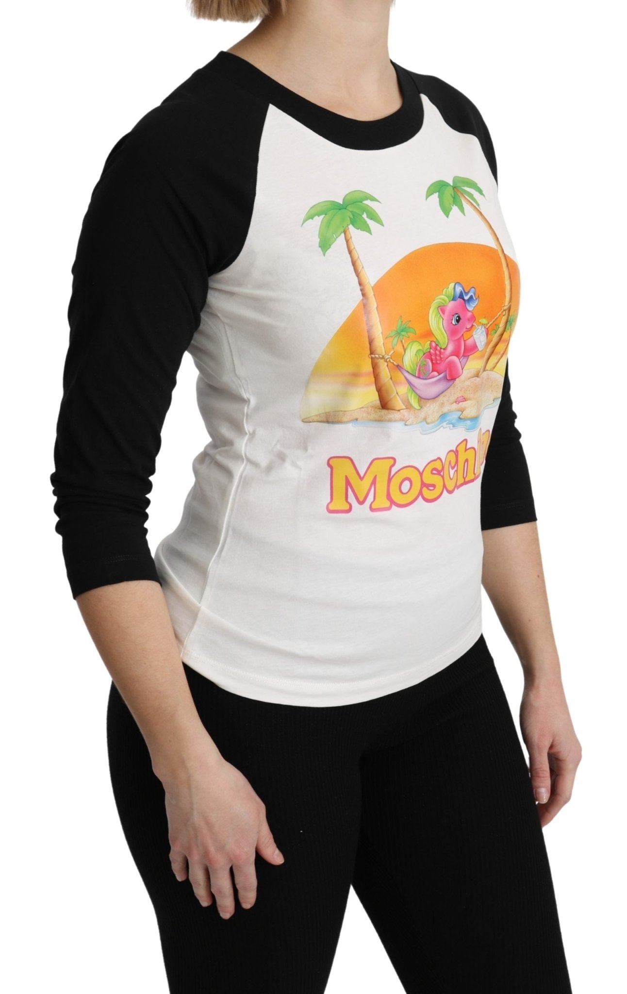 Moschino White Cotton T-shirt My Little Pony Top Tshirt - Fizigo