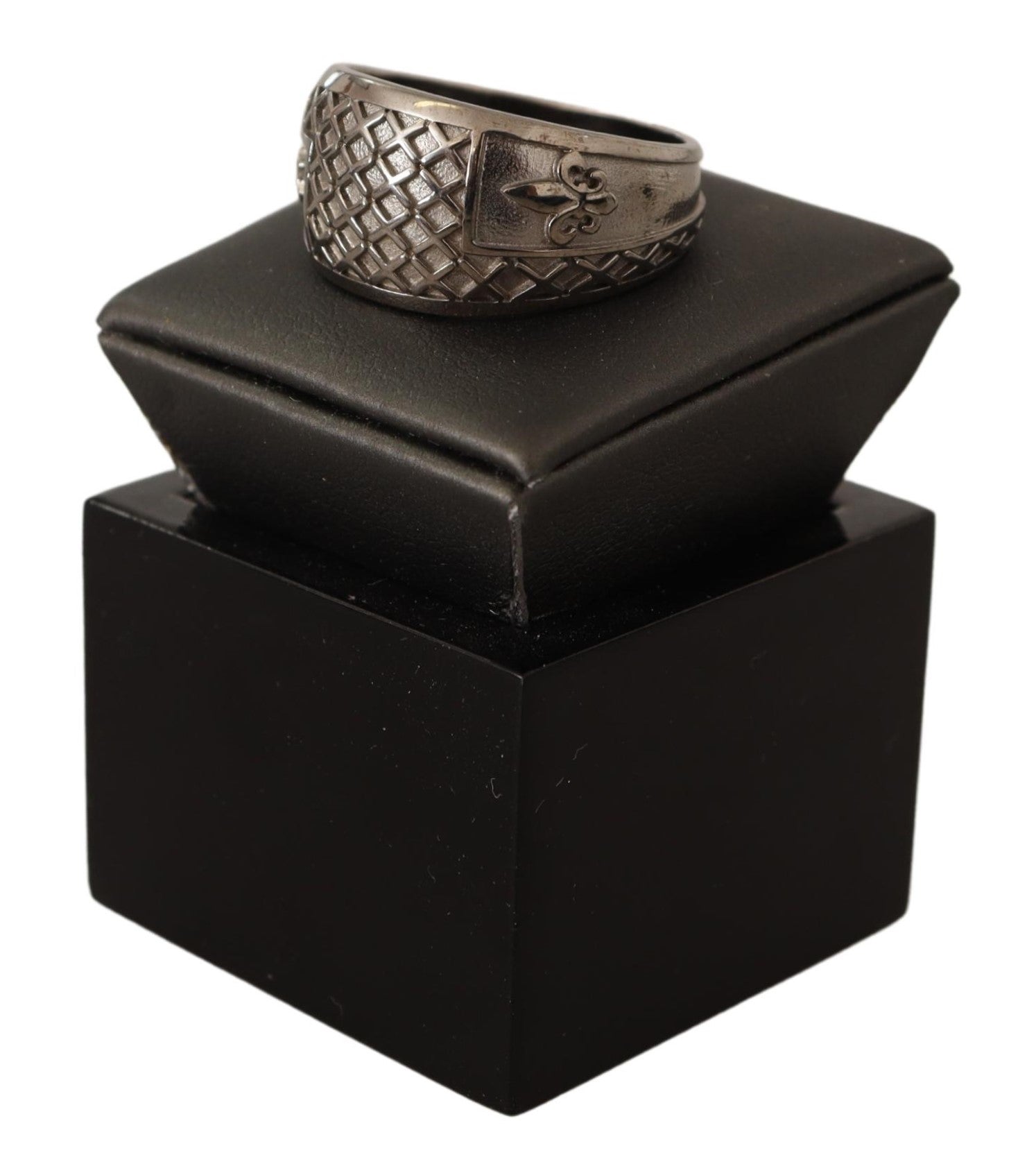 Nialaya Rhodium 925 Sterling Silver Mens Ring - Fizigo