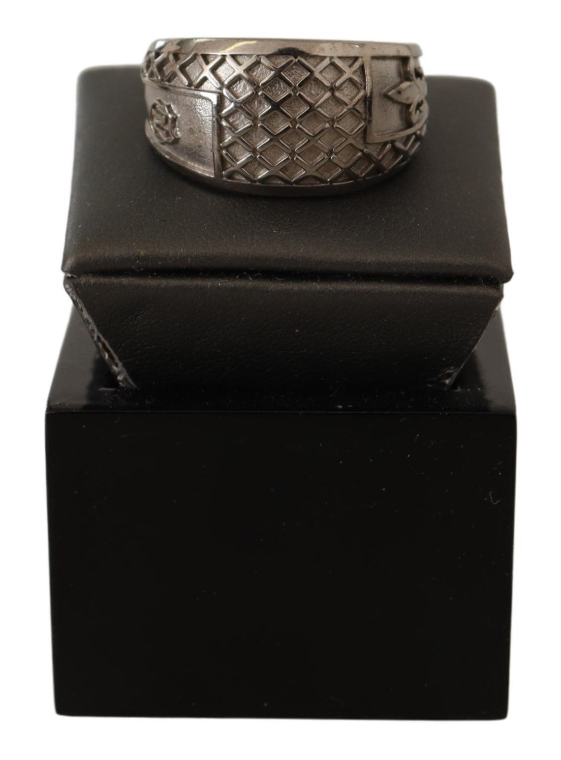 Nialaya Rhodium 925 Sterling Silver Mens Ring - Fizigo