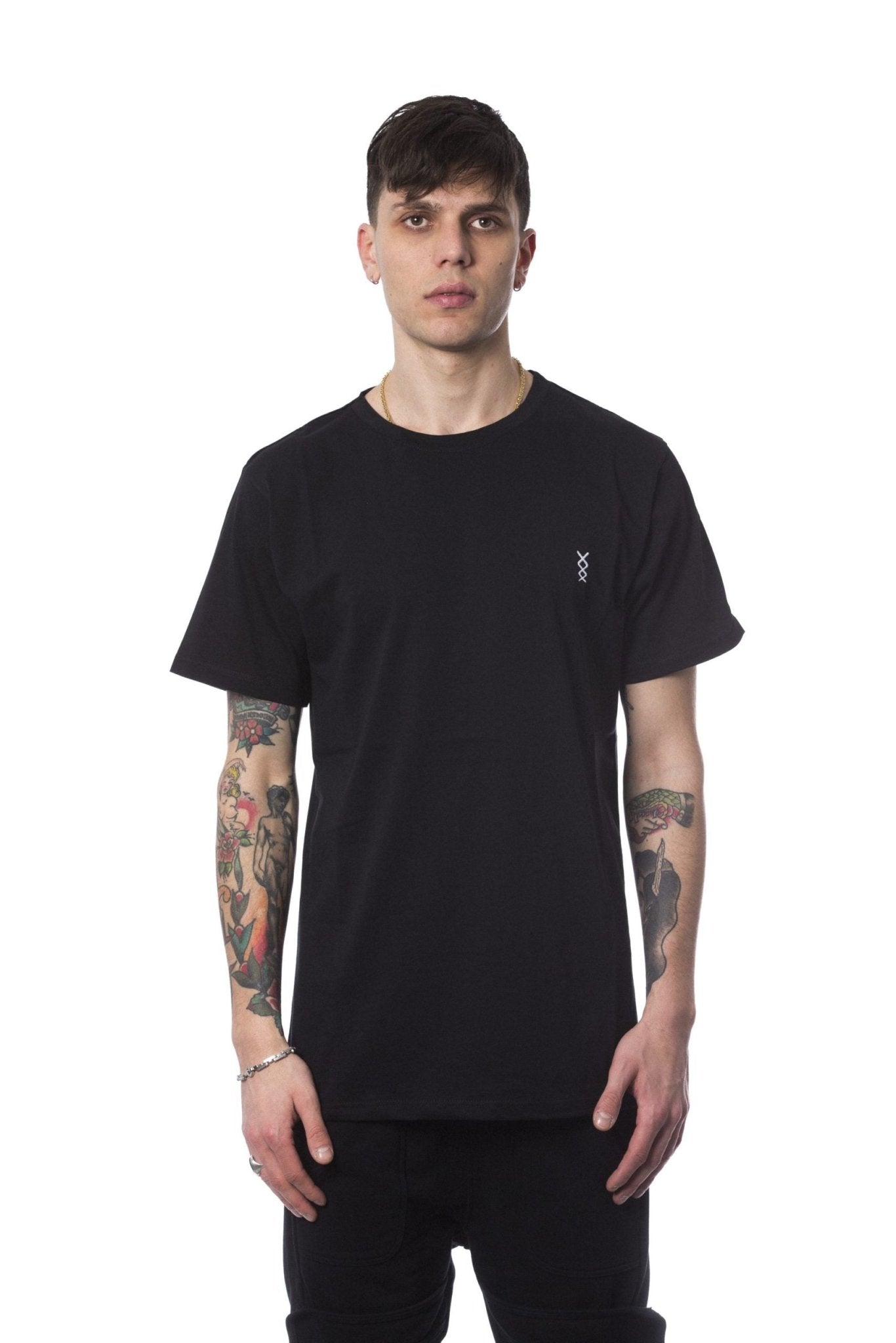 Nicolo Tonetto Black Cotton T-Shirt - Fizigo