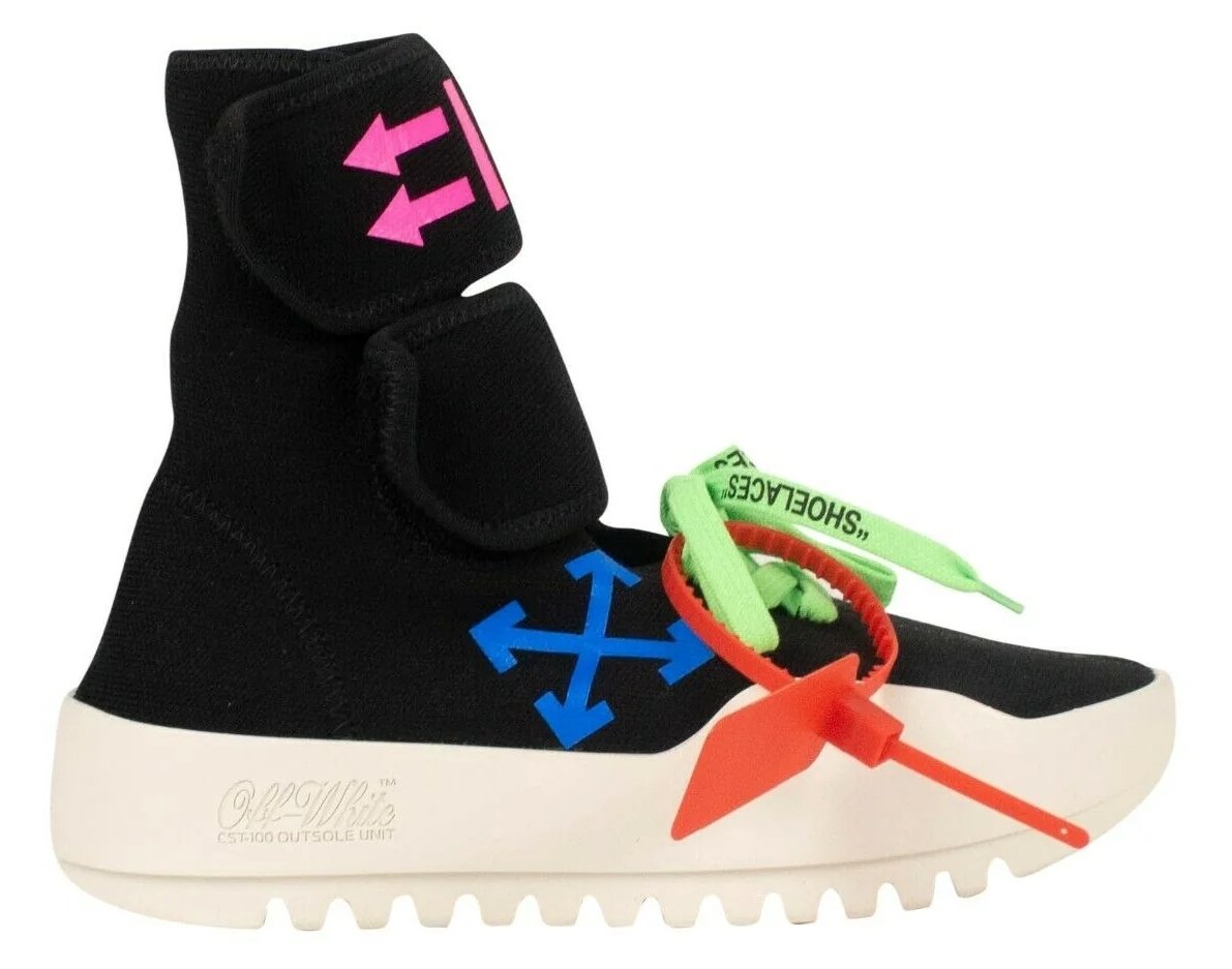 Off-White Black Polyamide Sneaker - Fizigo