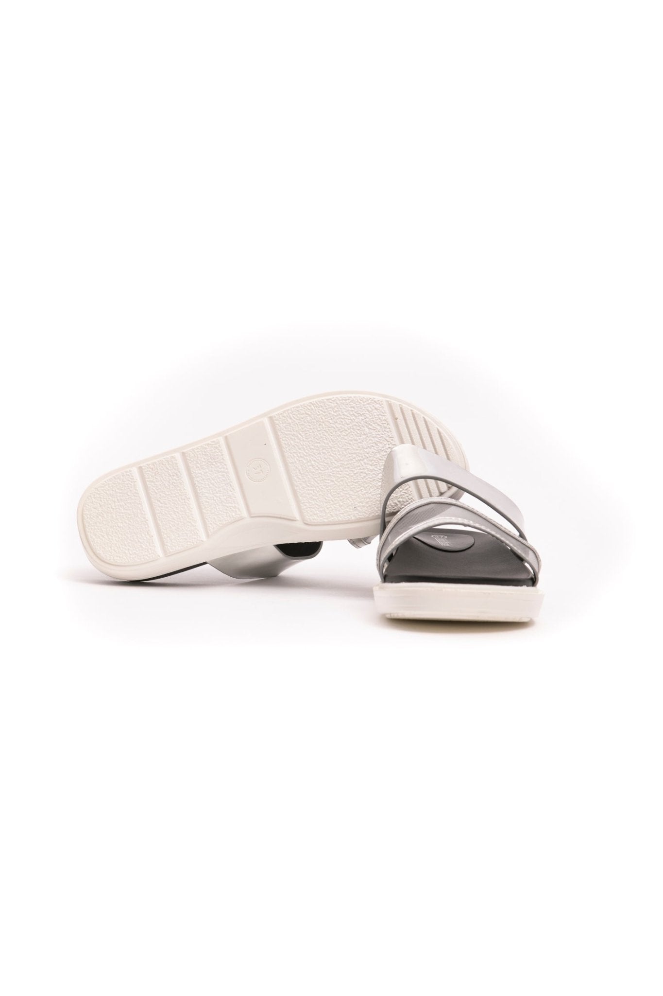 Péché Originel Silver Polyurethane Sandal - Fizigo