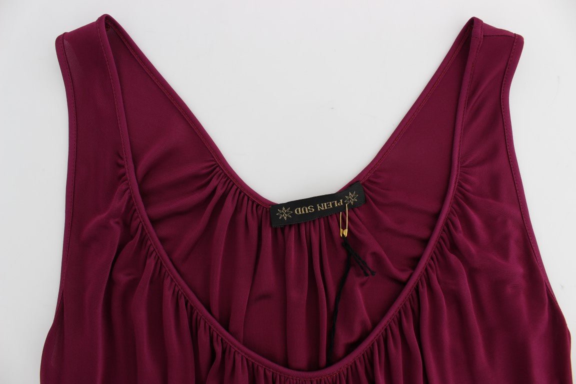 PLEIN SUD Purple Sleeveless Top Blouse - Fizigo