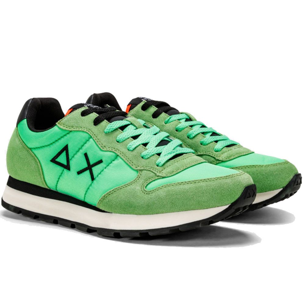 Sun68 Green Leather Sneaker - Fizigo