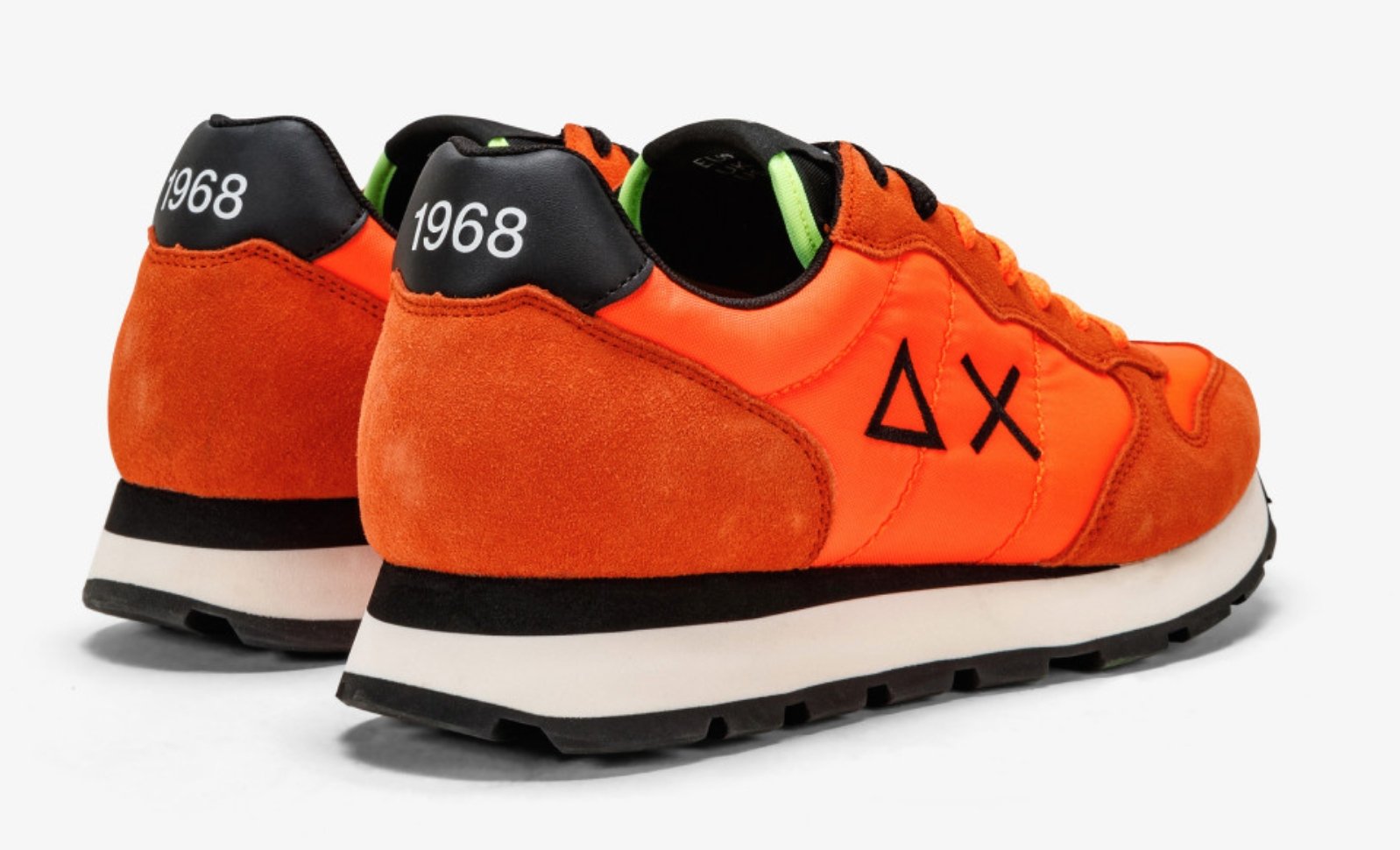 Sun68 Orange Leather Sneaker - Fizigo