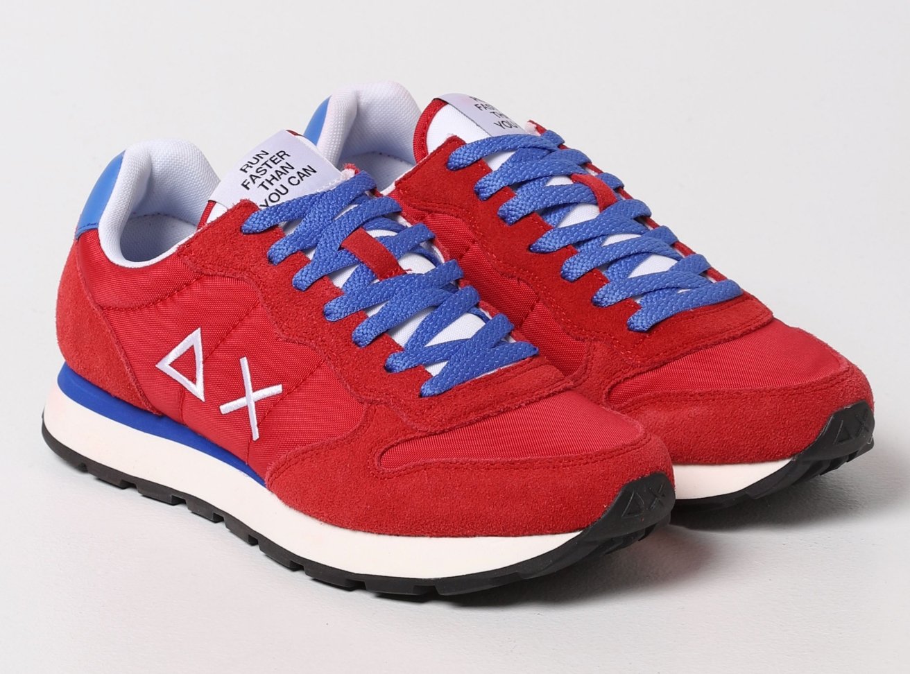 Sun68 Red Leather Sneaker - Fizigo