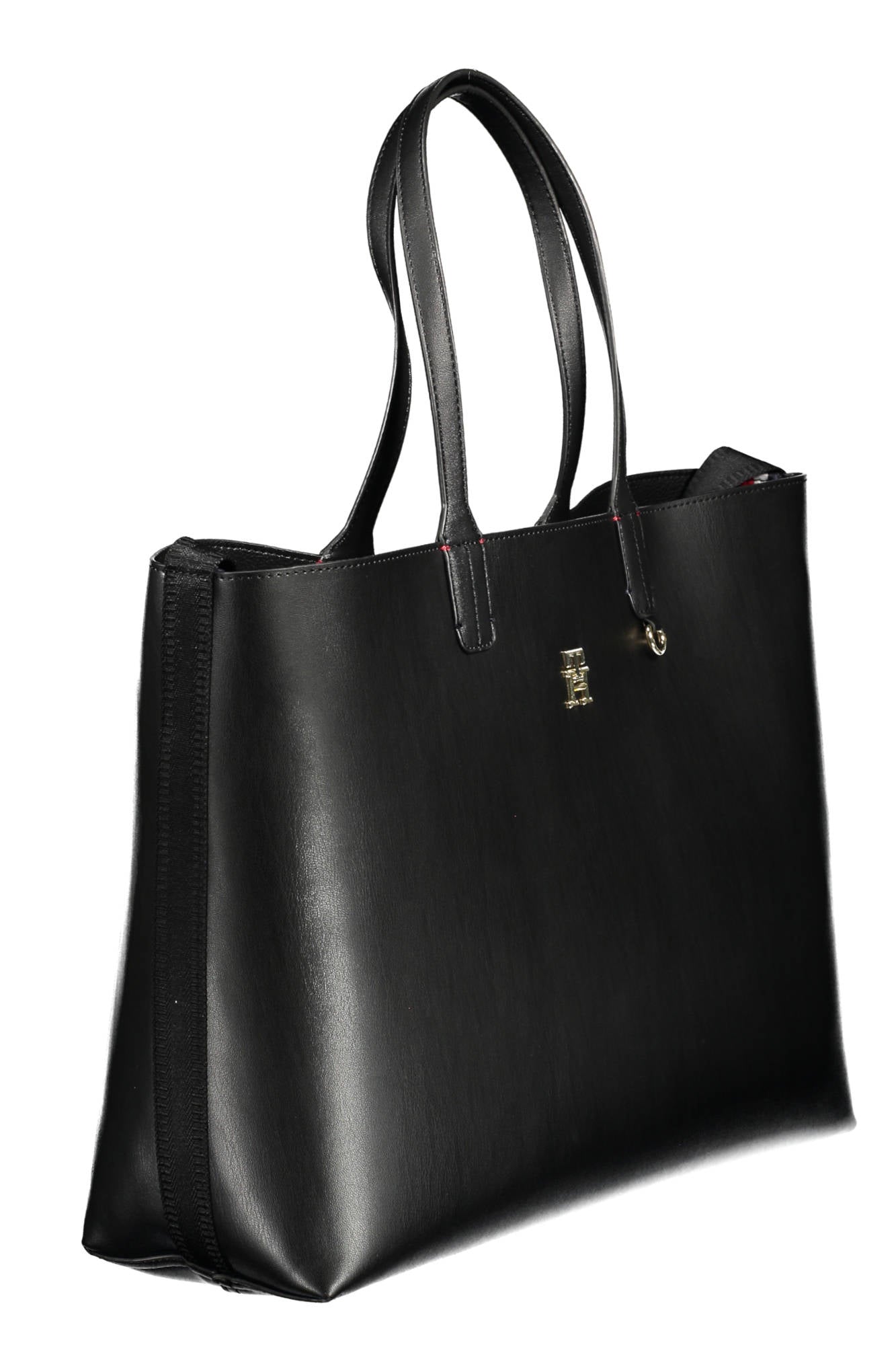 Tommy Hilfiger Black Polyurethane Handbag - Fizigo