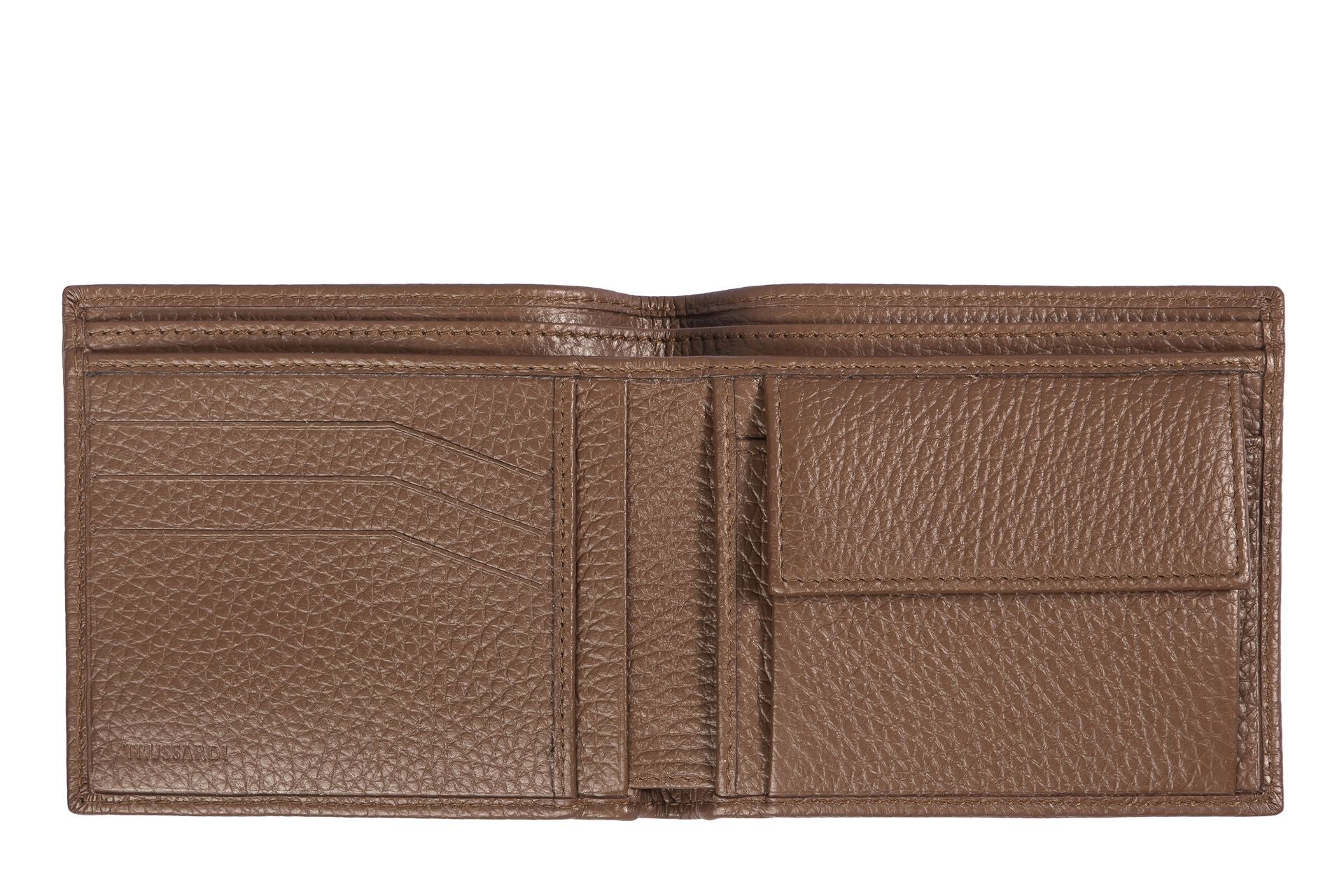 Trussardi Brown Leather Wallet - Fizigo