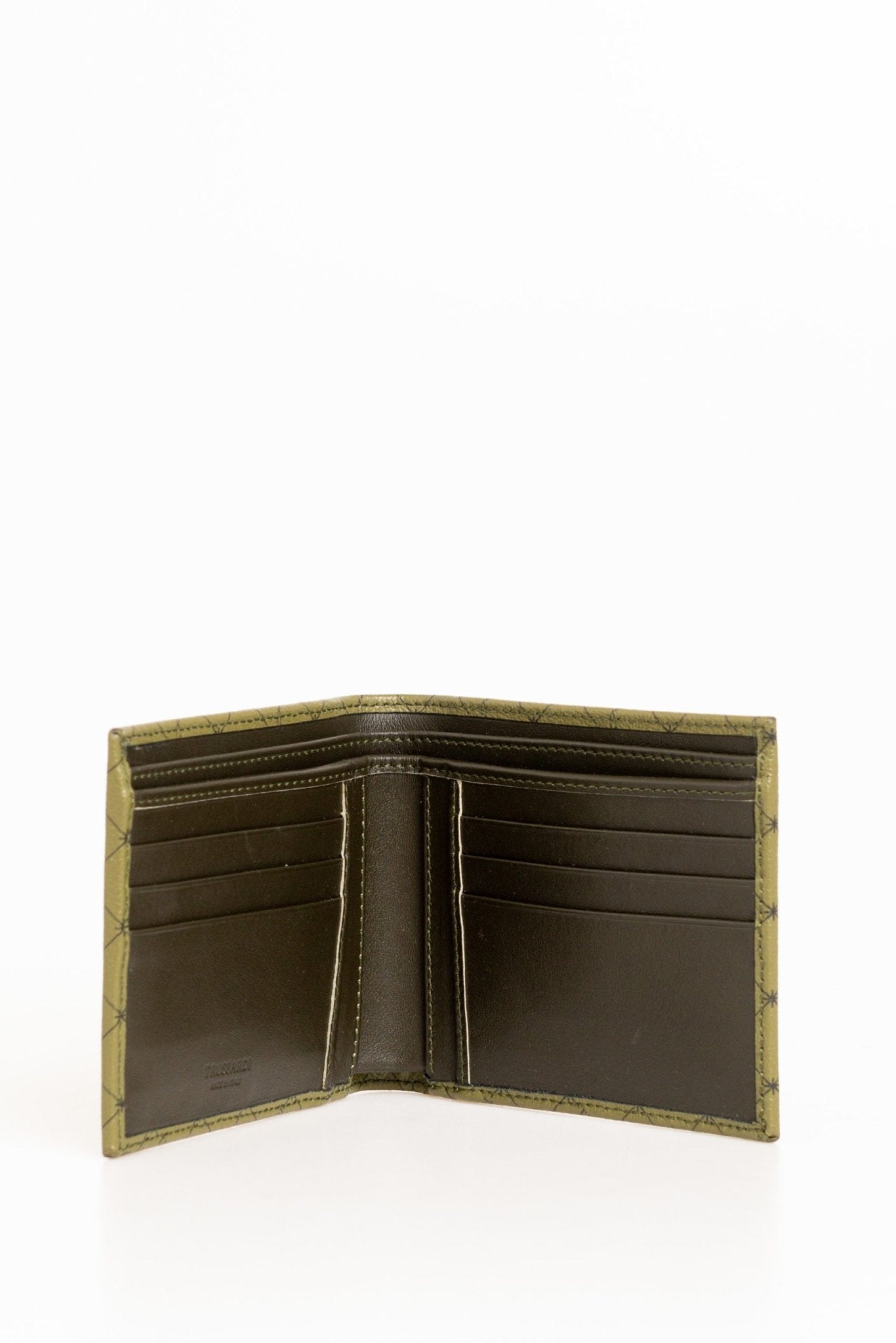 Trussardi Green Leather Wallet - Fizigo