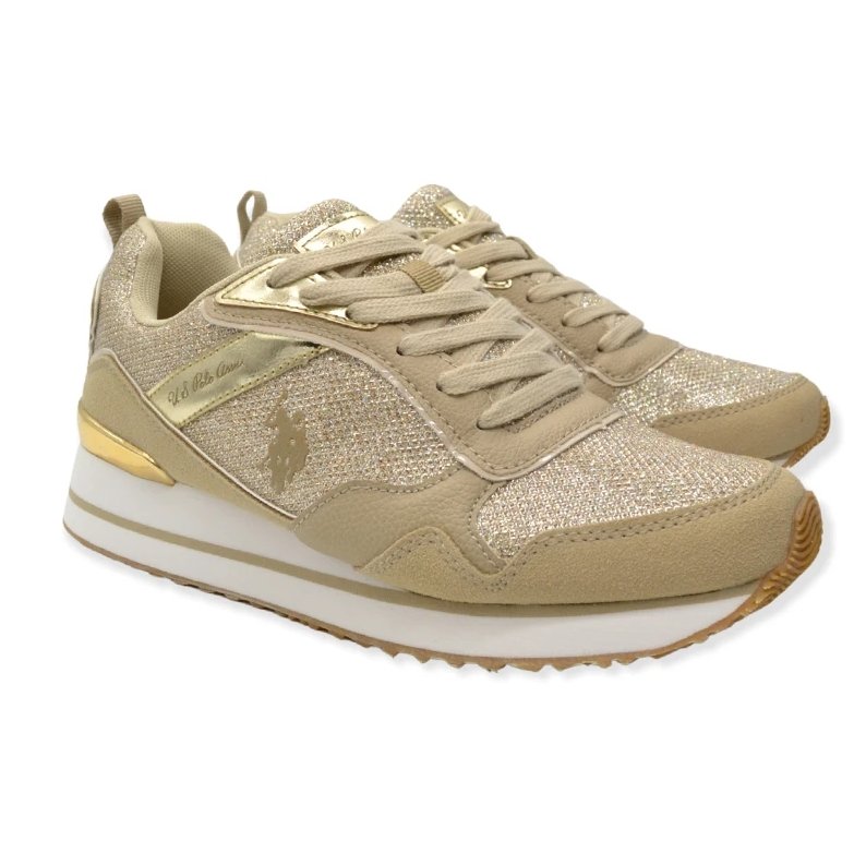 U.S. POLO ASSN. Beige Eco Fabric Sneaker - Fizigo