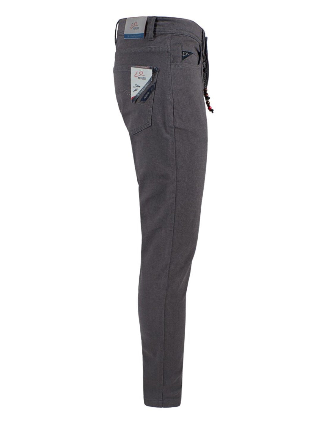 Yes Zee Gray Cotton Jeans & Pant - Fizigo